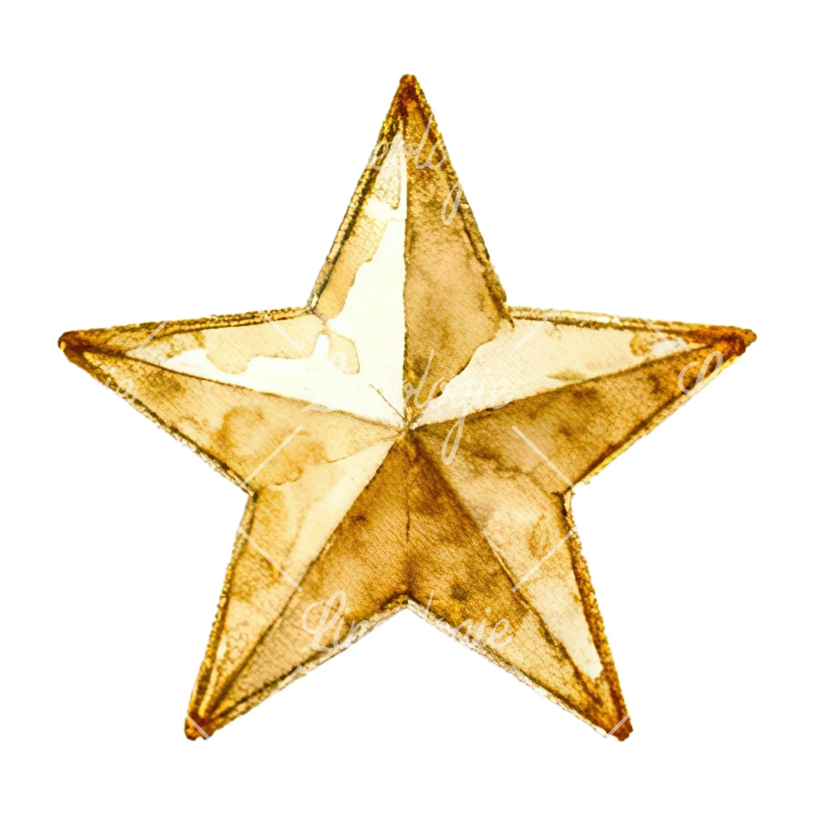 Watercolor Christmas item with deer clipart 6 of 12 on a white background (JPG)