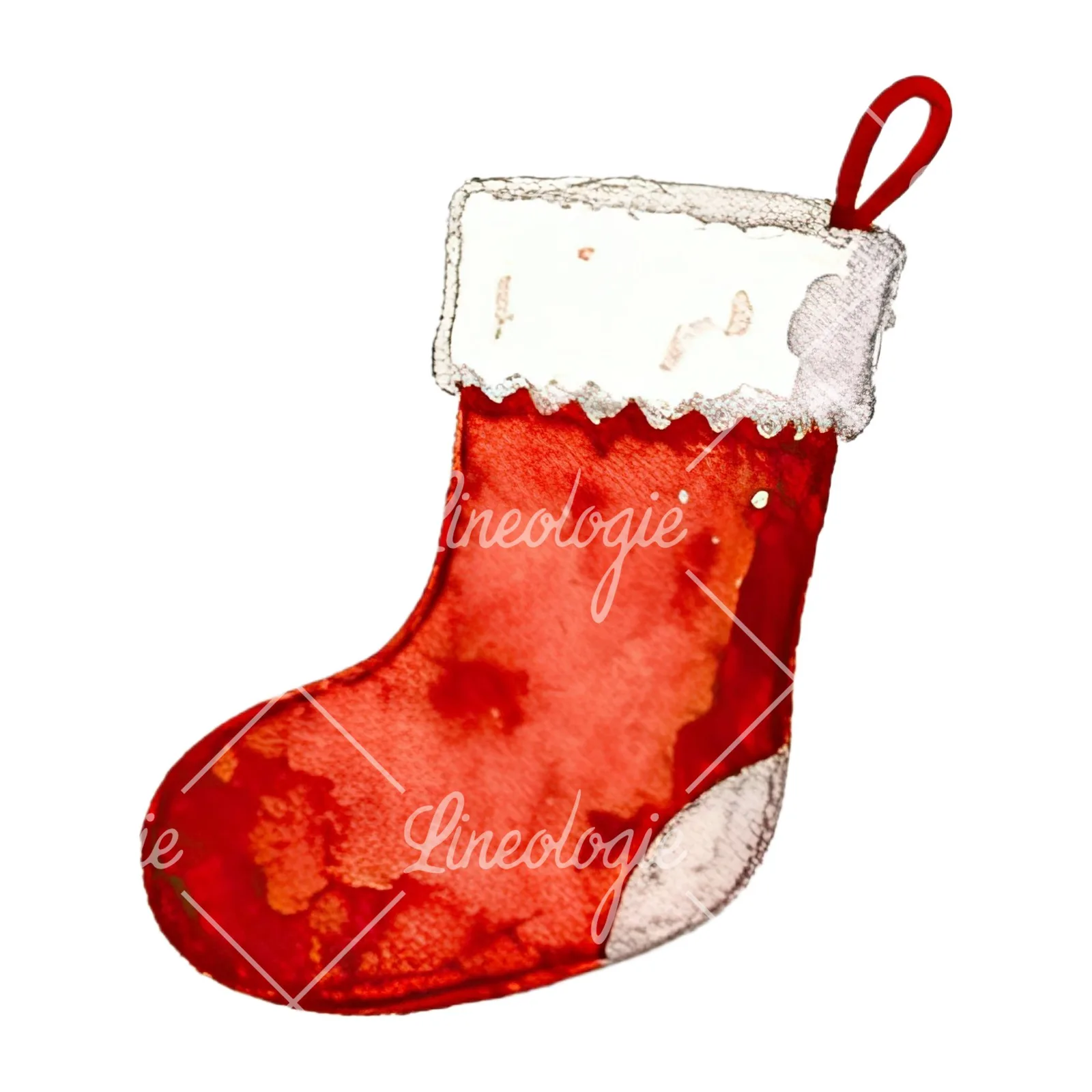 Watercolor Christmas item with snow globe clipart 9 of 12 on a white background (JPG)
