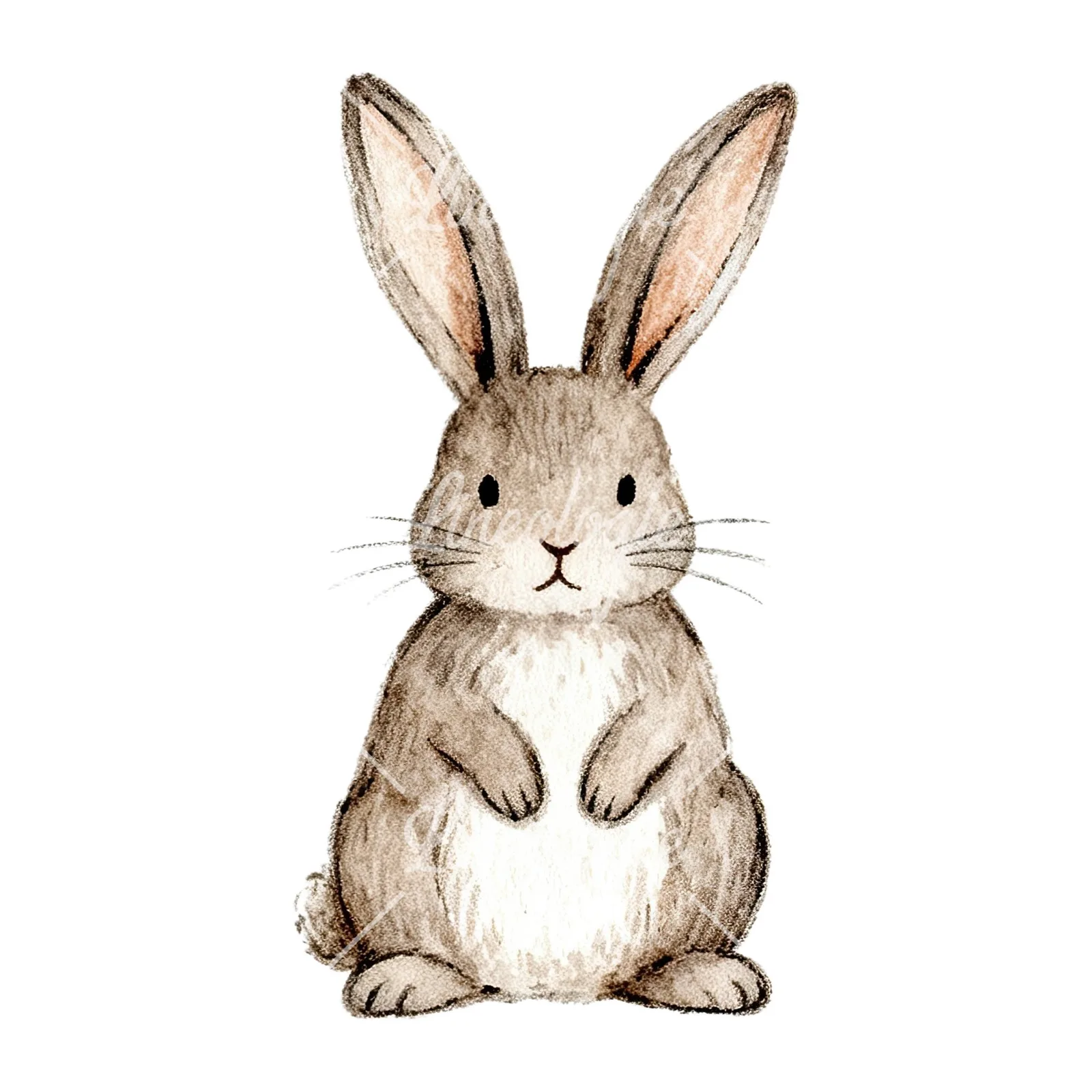 Watercolor Easter with crosses and bird clipart 9 of 12 on a white background (JPG)