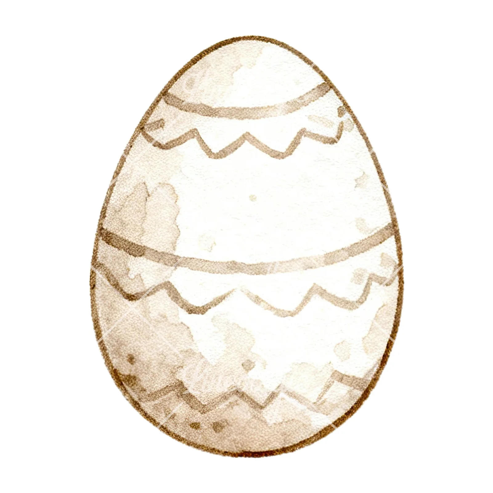 Watercolor neutral boho clipart 1 of 12 on a white background (JPG)