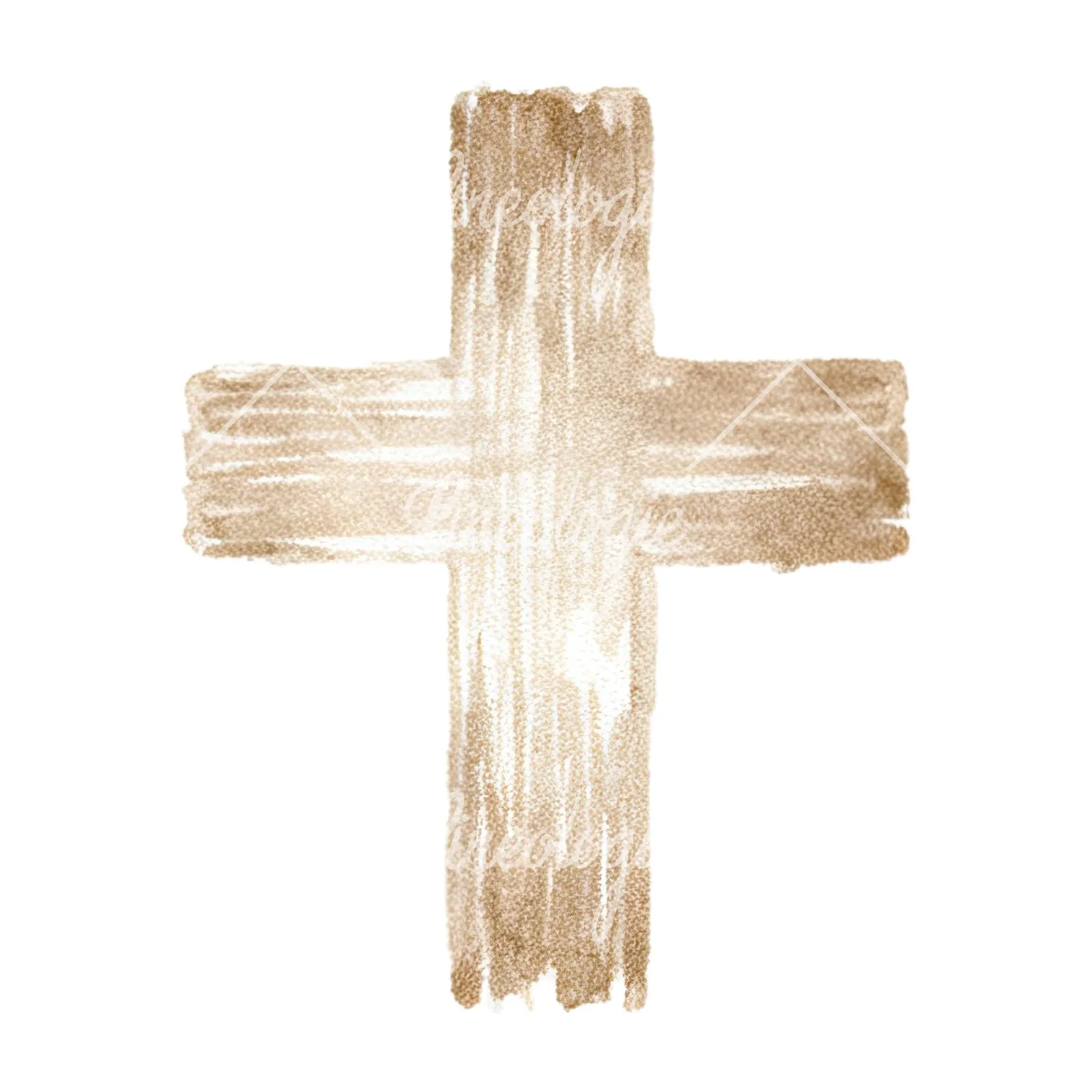 Watercolor neutral boho clipart 4 of 12 on a white background (JPG)