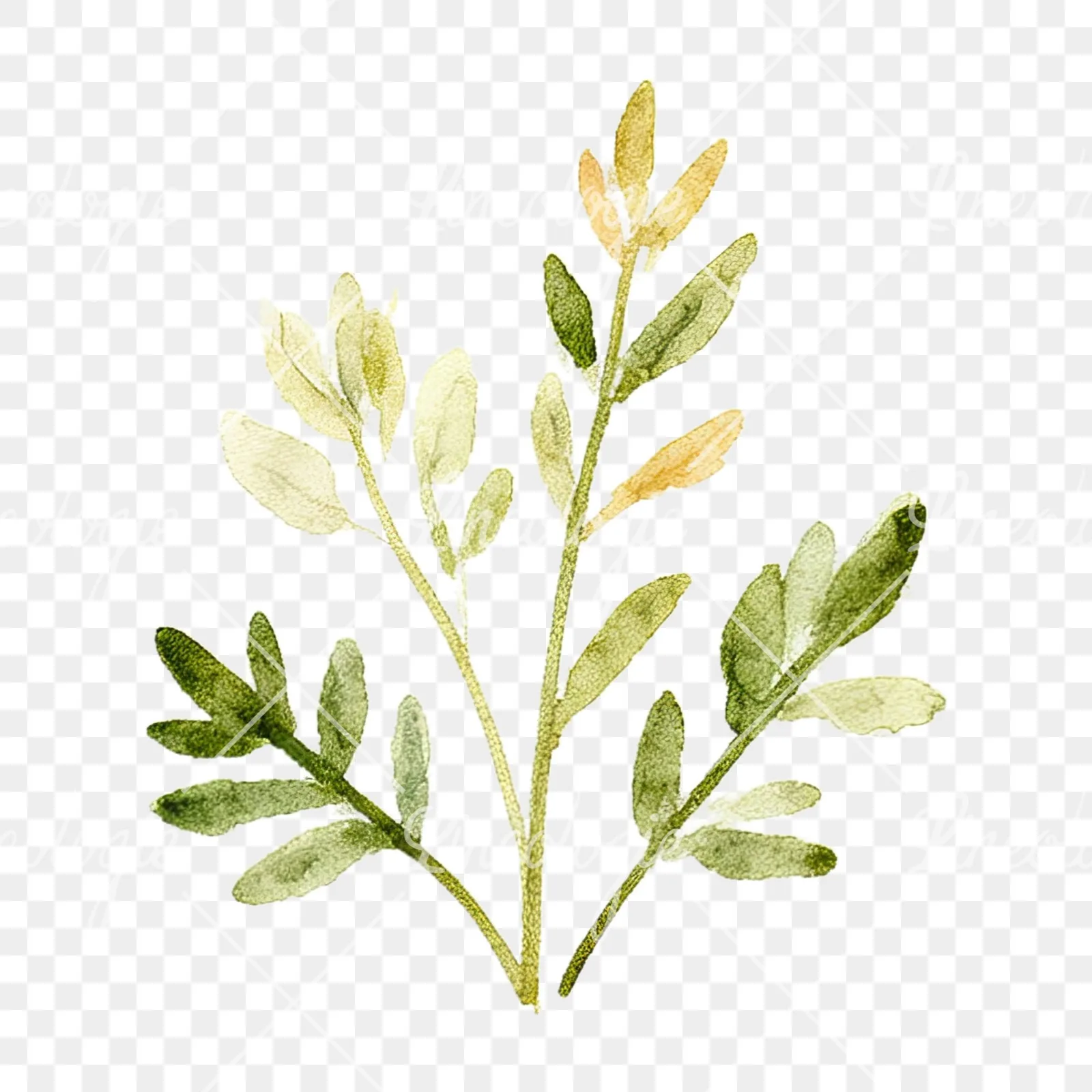Watercolor summer meadow flower mix clipart 4 of 20 on a transparent background (PNG)