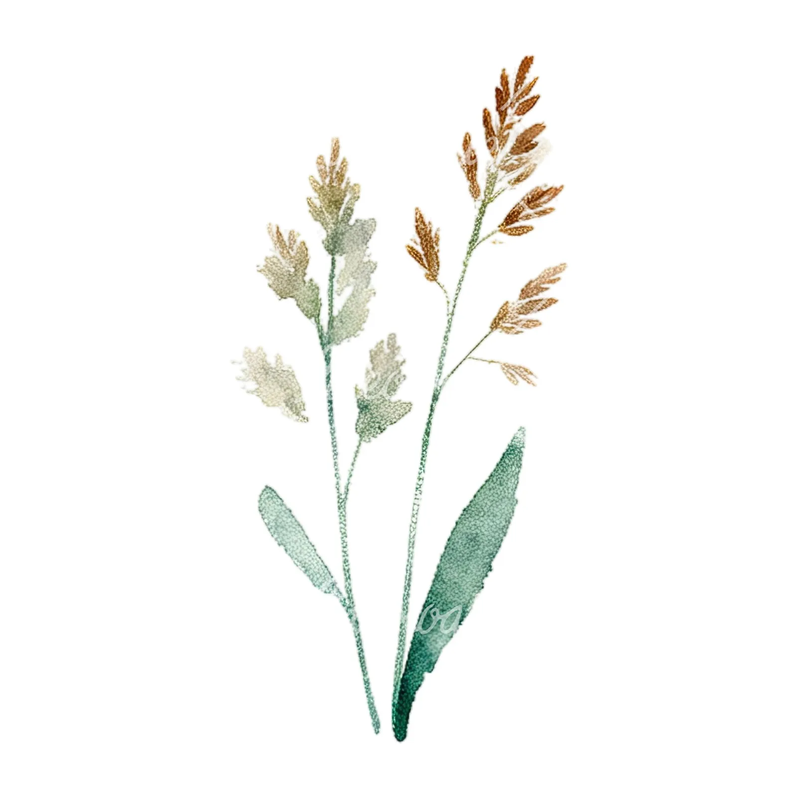 Watercolor summer meadow flower with cornflower clipart 7 of 16 on a white background (JPG)