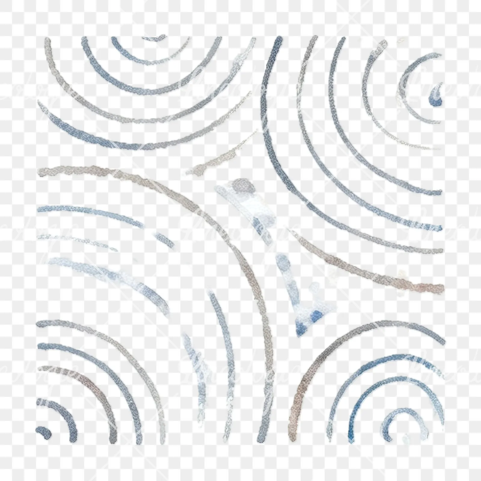 Watercolor summer meadow wildlife clipart 20 of 20 on a transparent background (PNG)